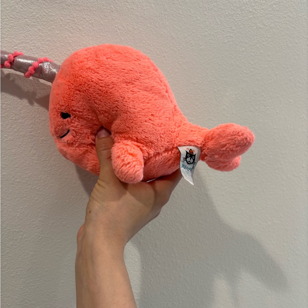 Jellycat Narwhal plush Toy - Pink